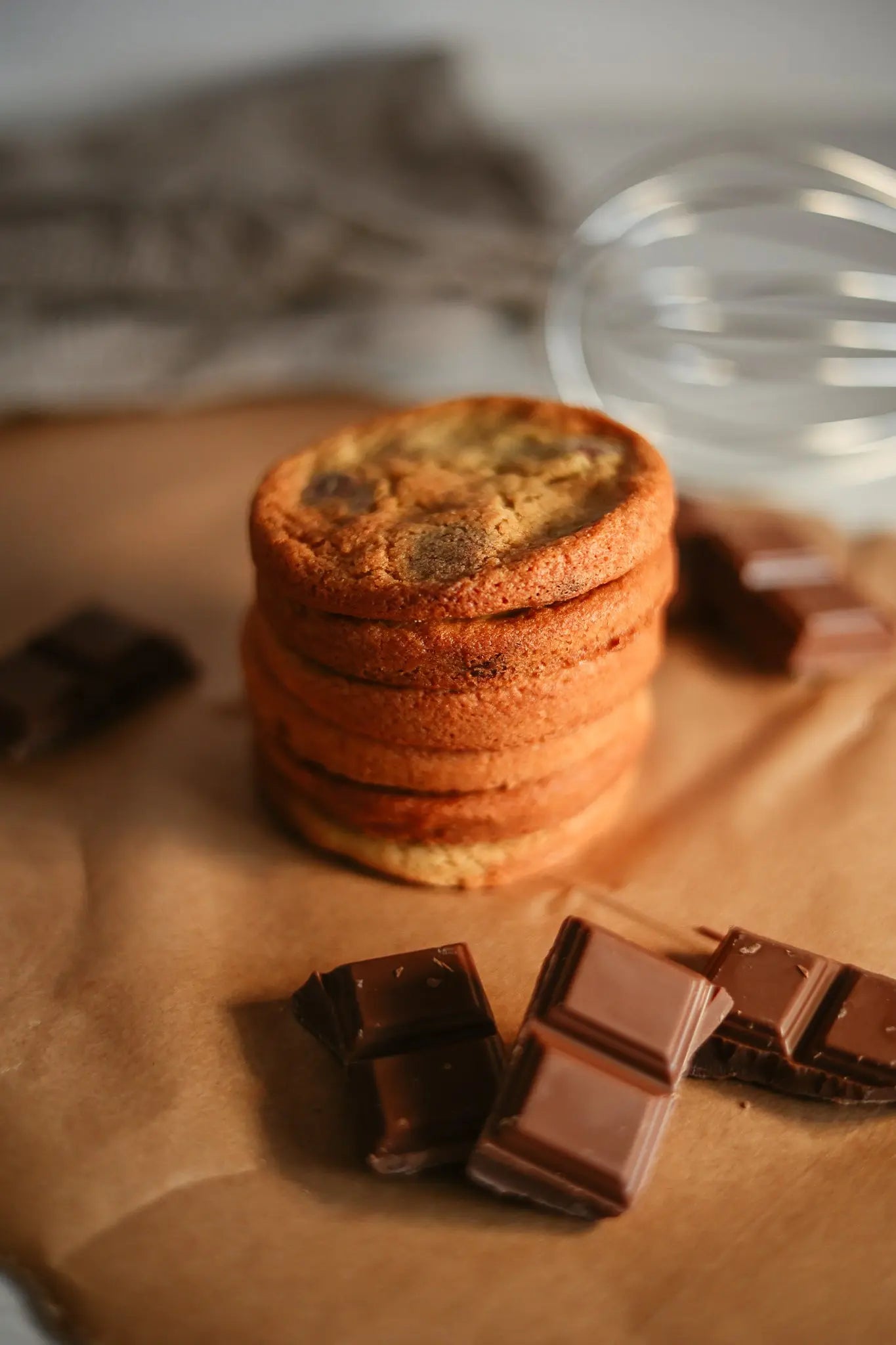6 × Kinako and Belgian Milk Chocolate Cookies sancha