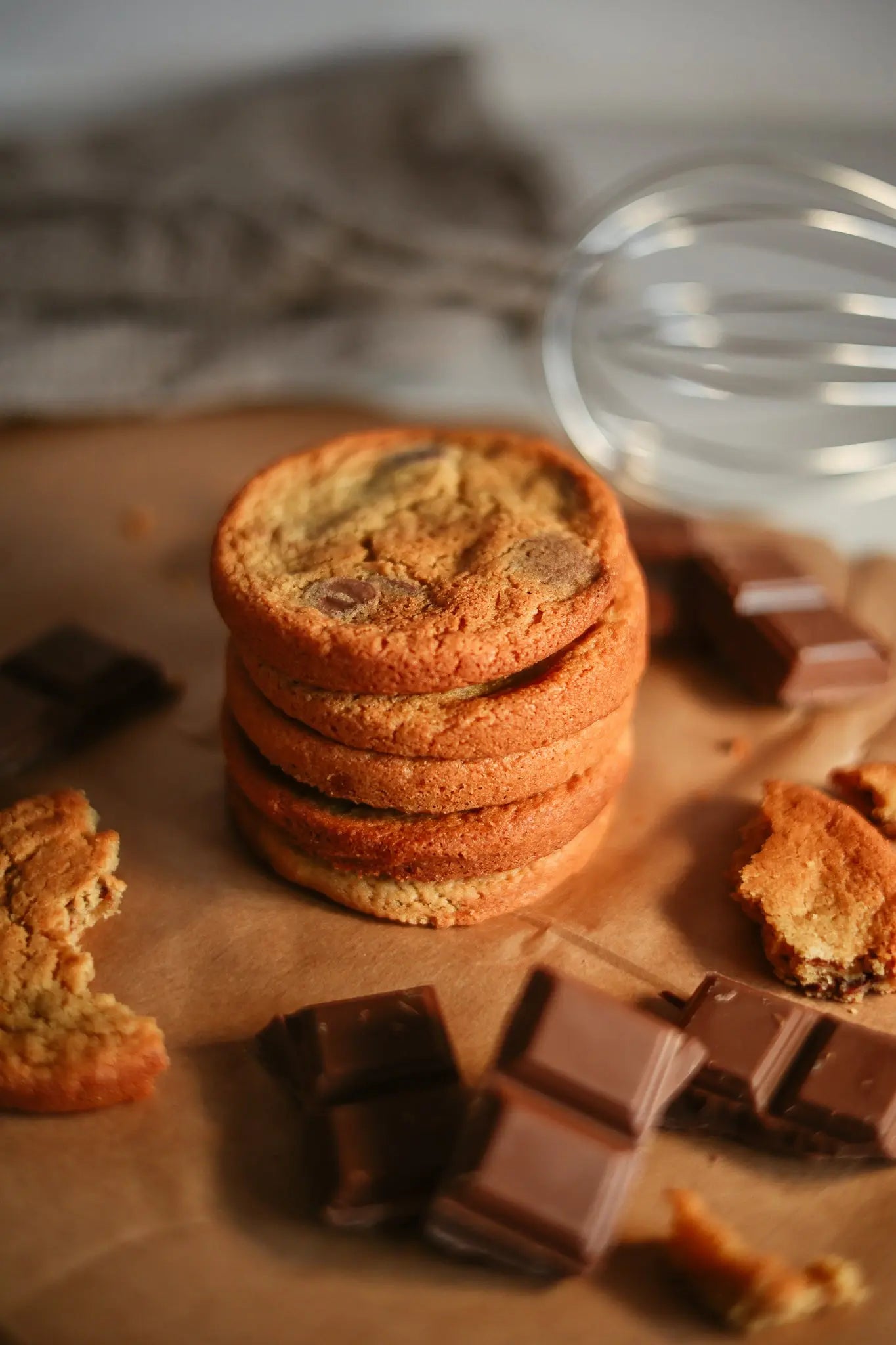 6 × Kinako and Belgian Milk Chocolate Cookies sancha