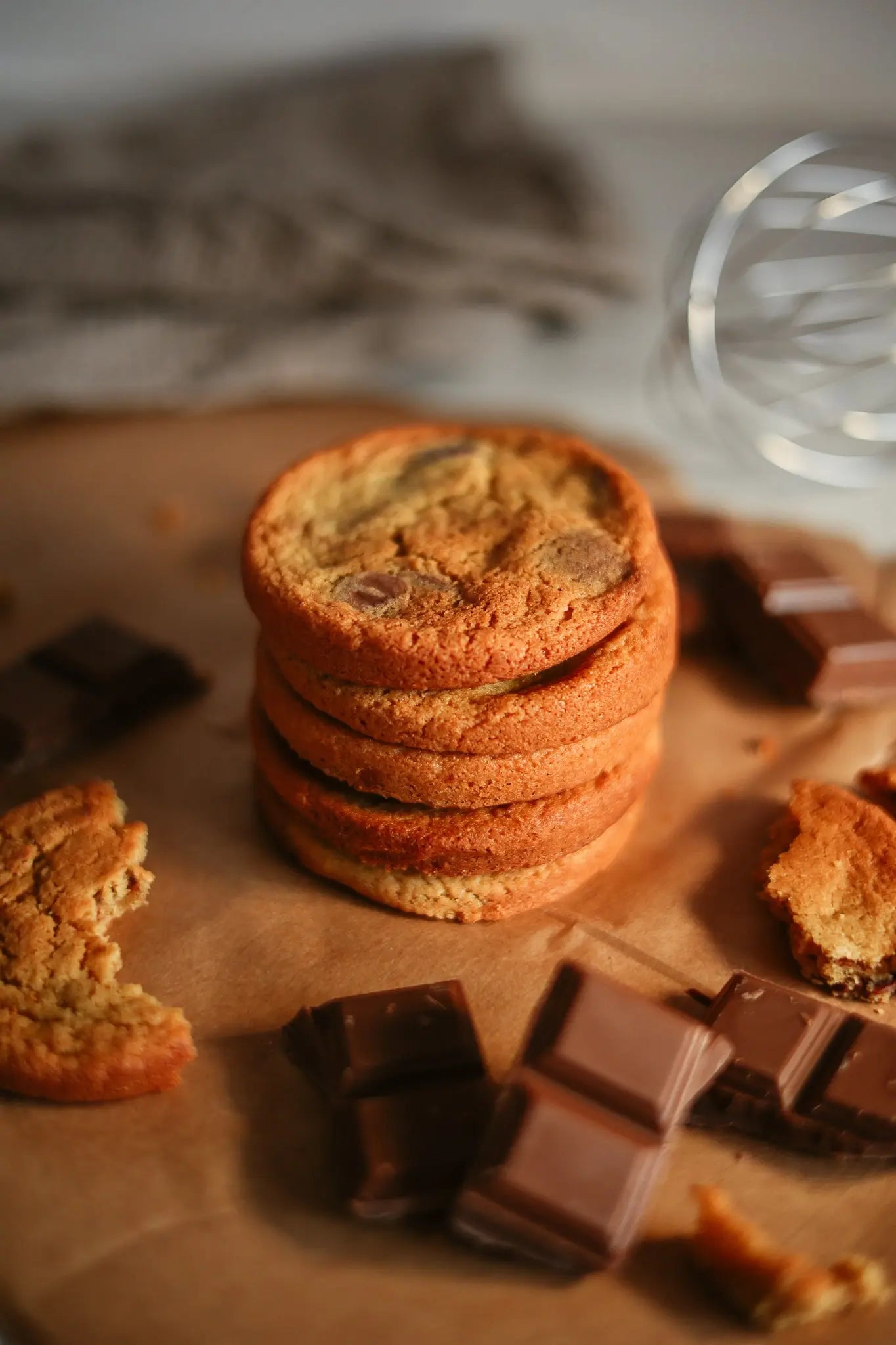 6 × Kinako and Belgian Milk Chocolate Cookies sancha