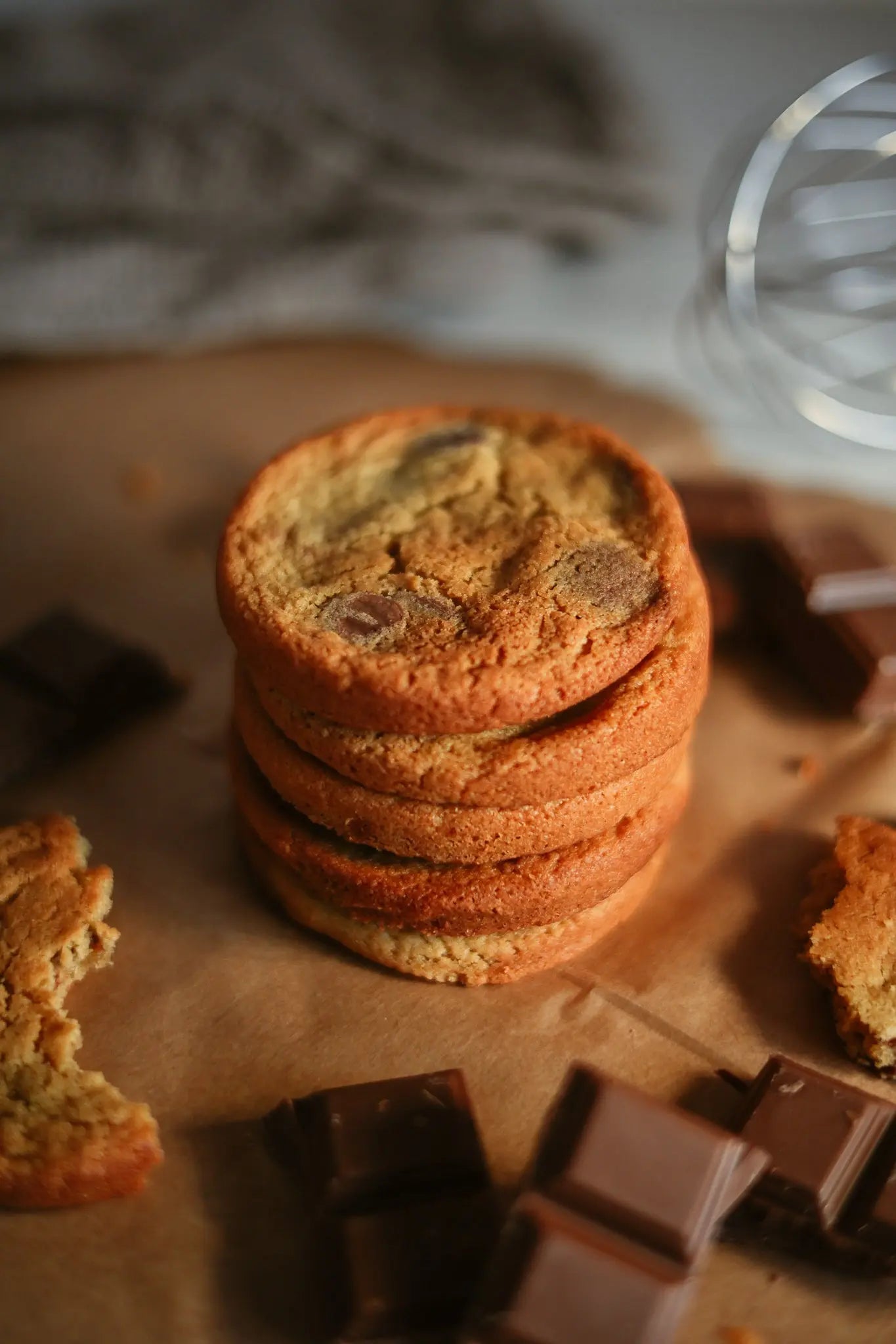 6 × Kinako and Belgian Milk Chocolate Cookies sancha