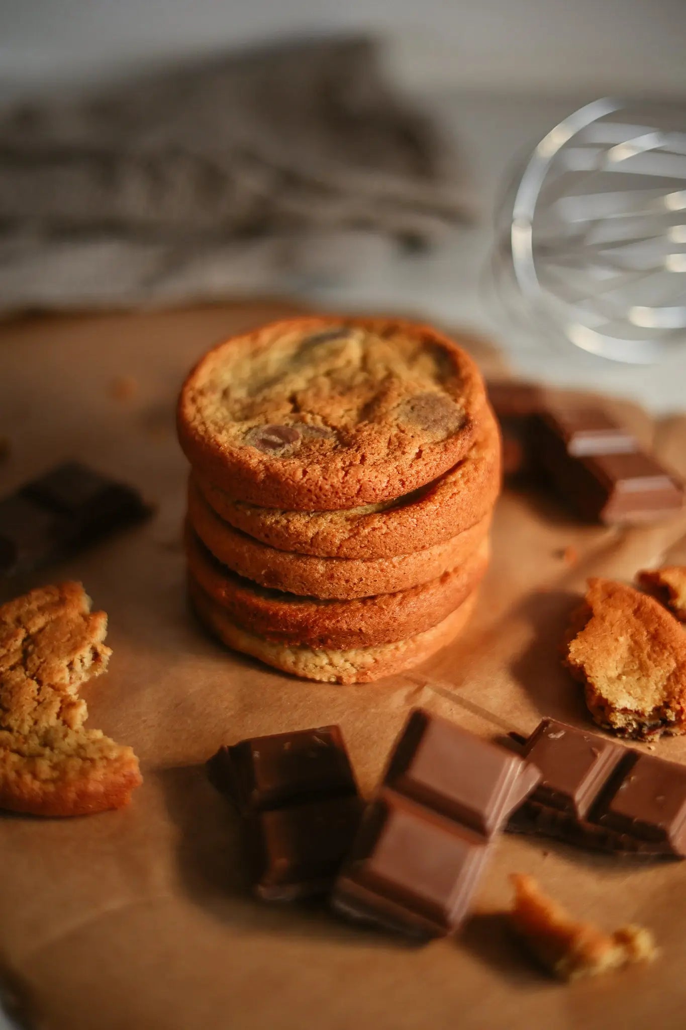 6 × Kinako and Belgian Milk Chocolate Cookies sancha