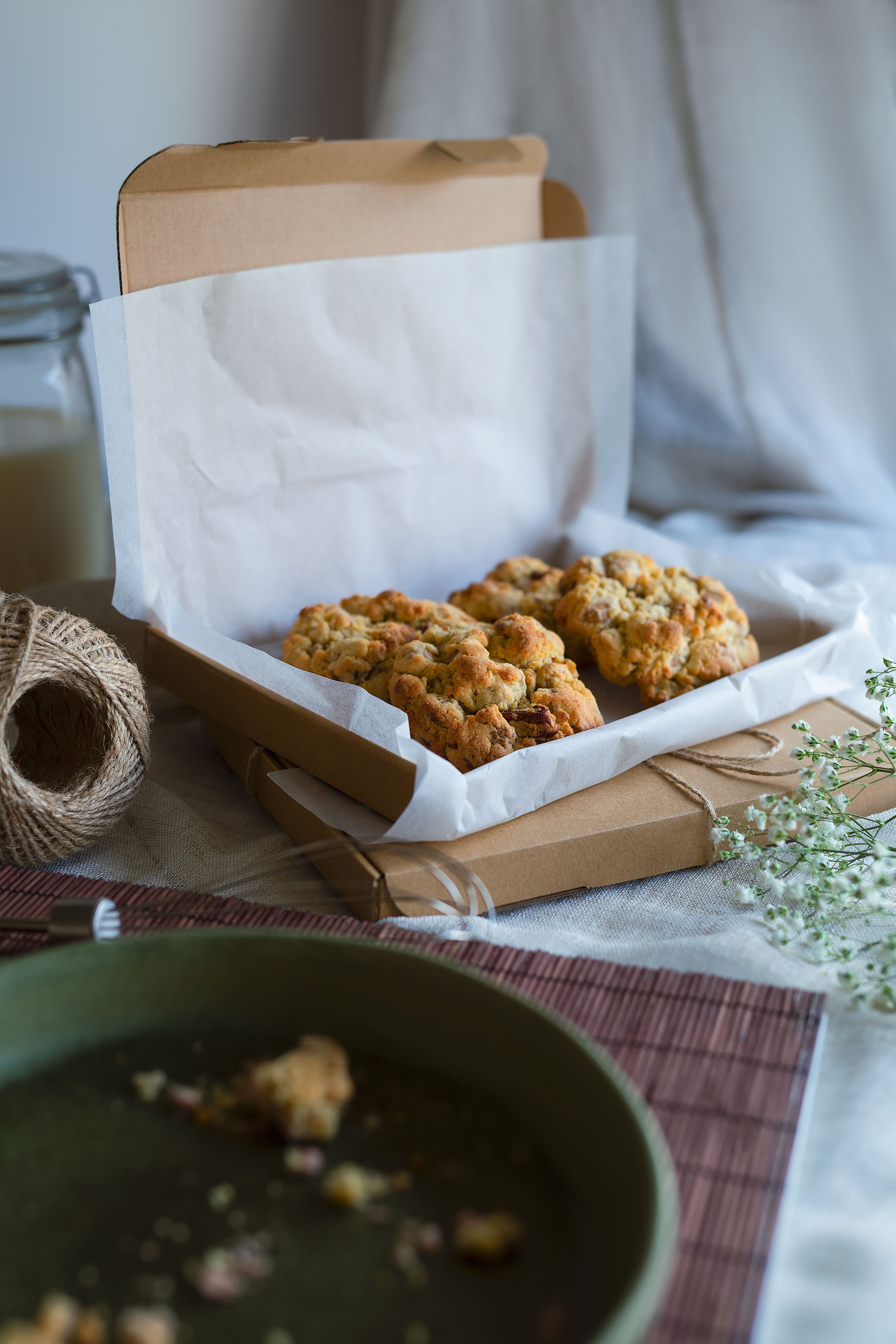 4 × Kinako, Pecan and Belgian Caramel Chocolate Cookies sancha