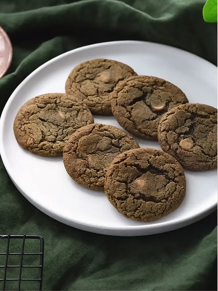 6 × Hōjicha and Belgian Caramel Chocolate Cookies sancha